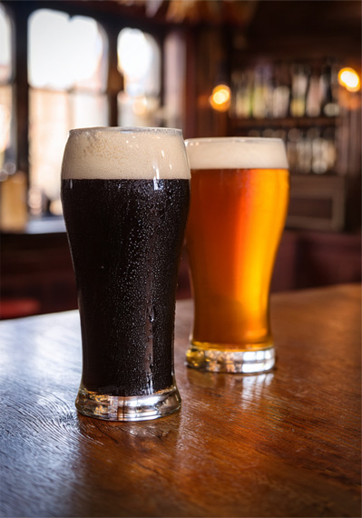 Cold pints ready for kick-off