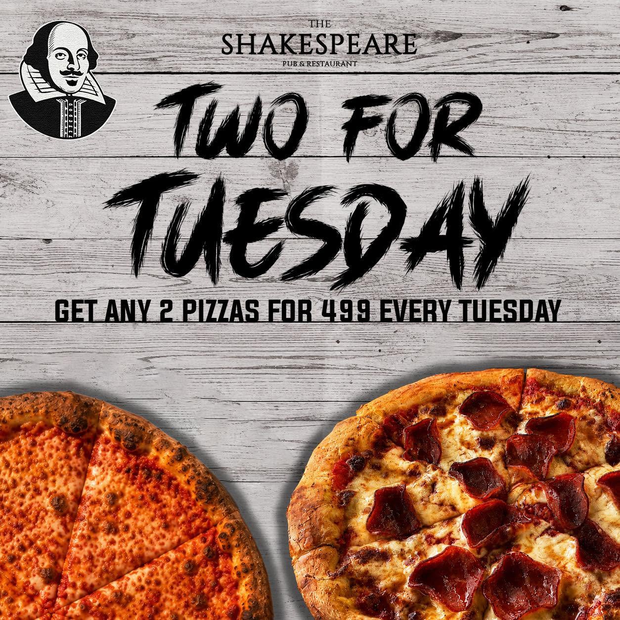 Pizza at The Shakespeare