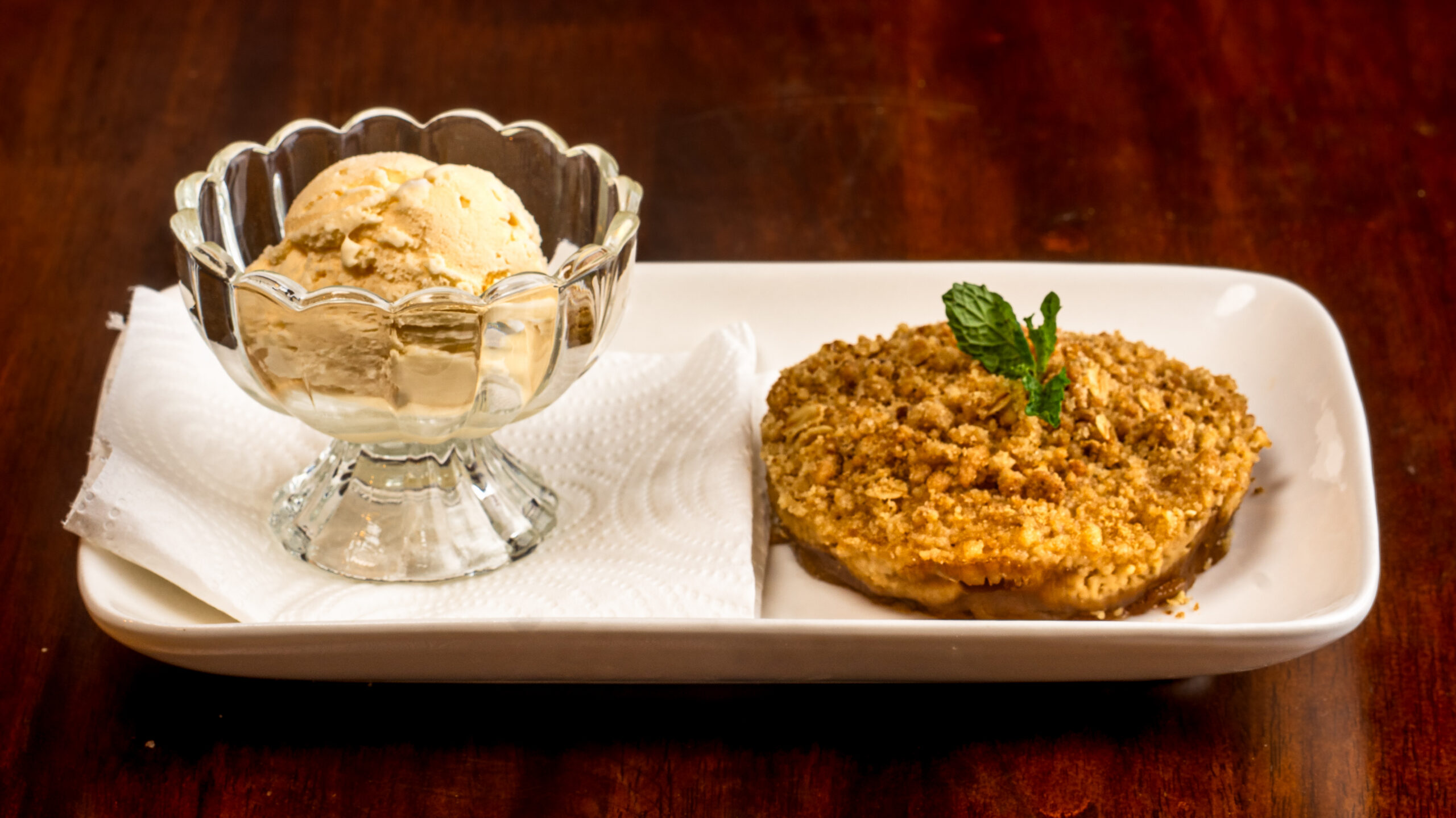 Golden Apple Crumble at The Shakespeare