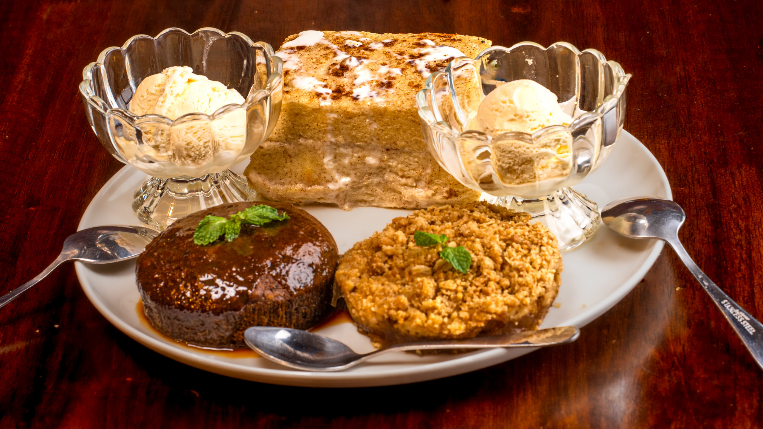 Trio of Desserts at The Shakespeare